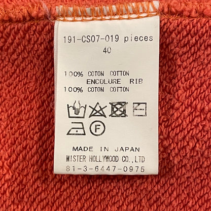 Chest Pocket Hoodie Pullover Orange