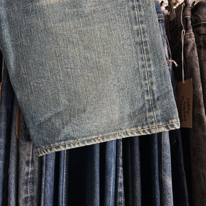 Faded Washed Denim Shorts