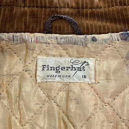 Quilted Liner Corduroy Coat Brown