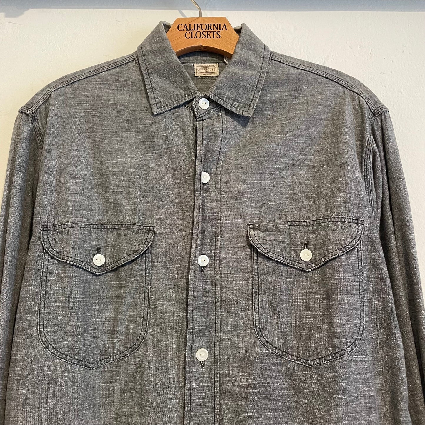 Utility Pocket Chambray Work Shirt Washed