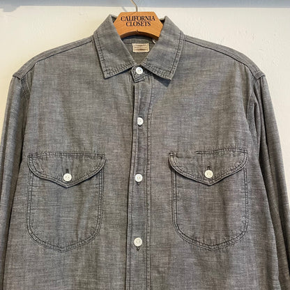 Utility Pocket Chambray Work Shirt Washed
