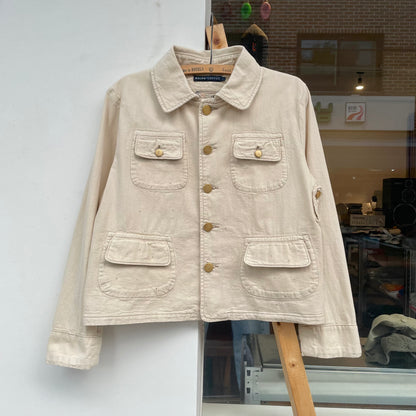Cropped Field Jacket Ivory