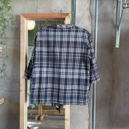 Check Shirt Three Quarter Sleeve