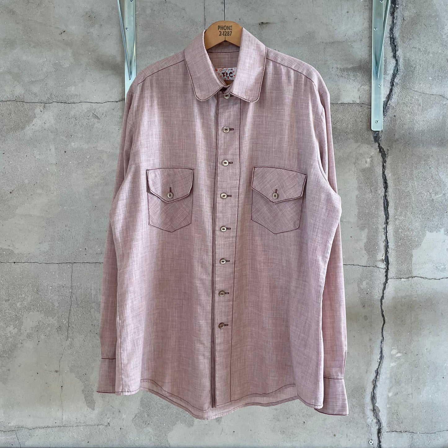 Flap Pocket Shirt Brown