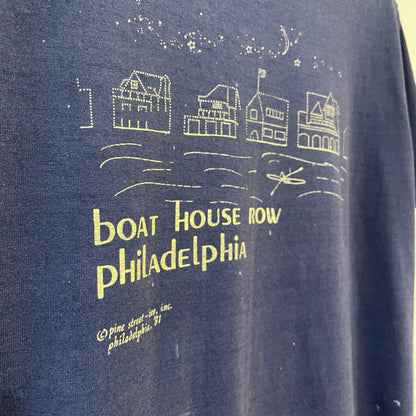 Boat House Row T-Shirt Navy