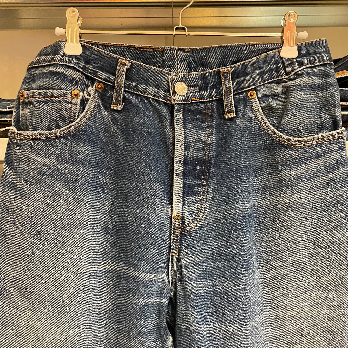 501 Jeans Regular Medium Straight Washed Blue