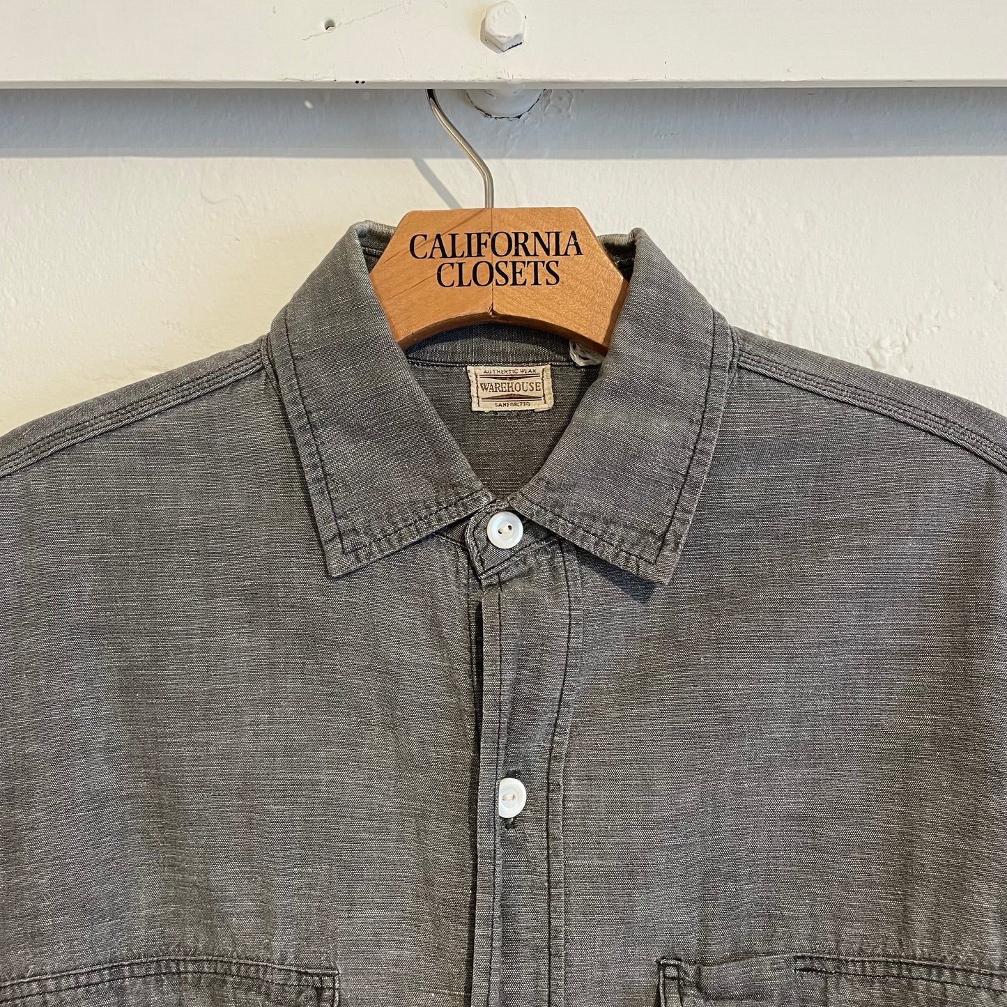 Utility Pocket Chambray Work Shirt Washed