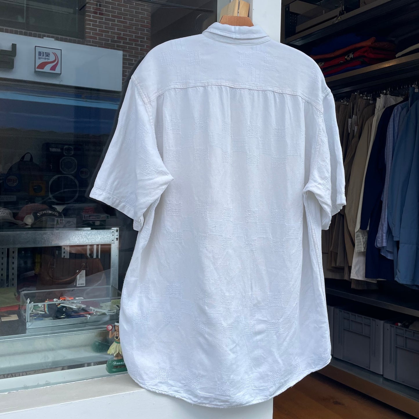 Patch Pocket Button-Up Shirt White