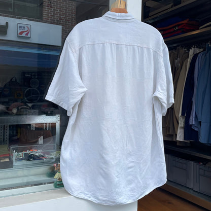 Patch Pocket Button-Up Shirt White