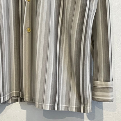 Mono-tone Striped Shirt Grey