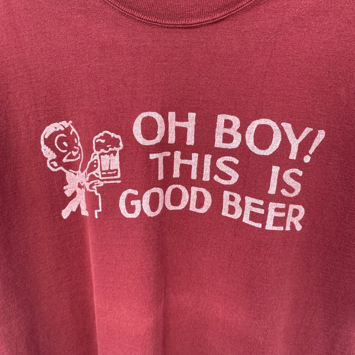 Good Beer T-Shirt Burgundy