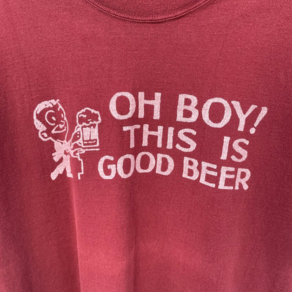Good Beer T-Shirt Burgundy