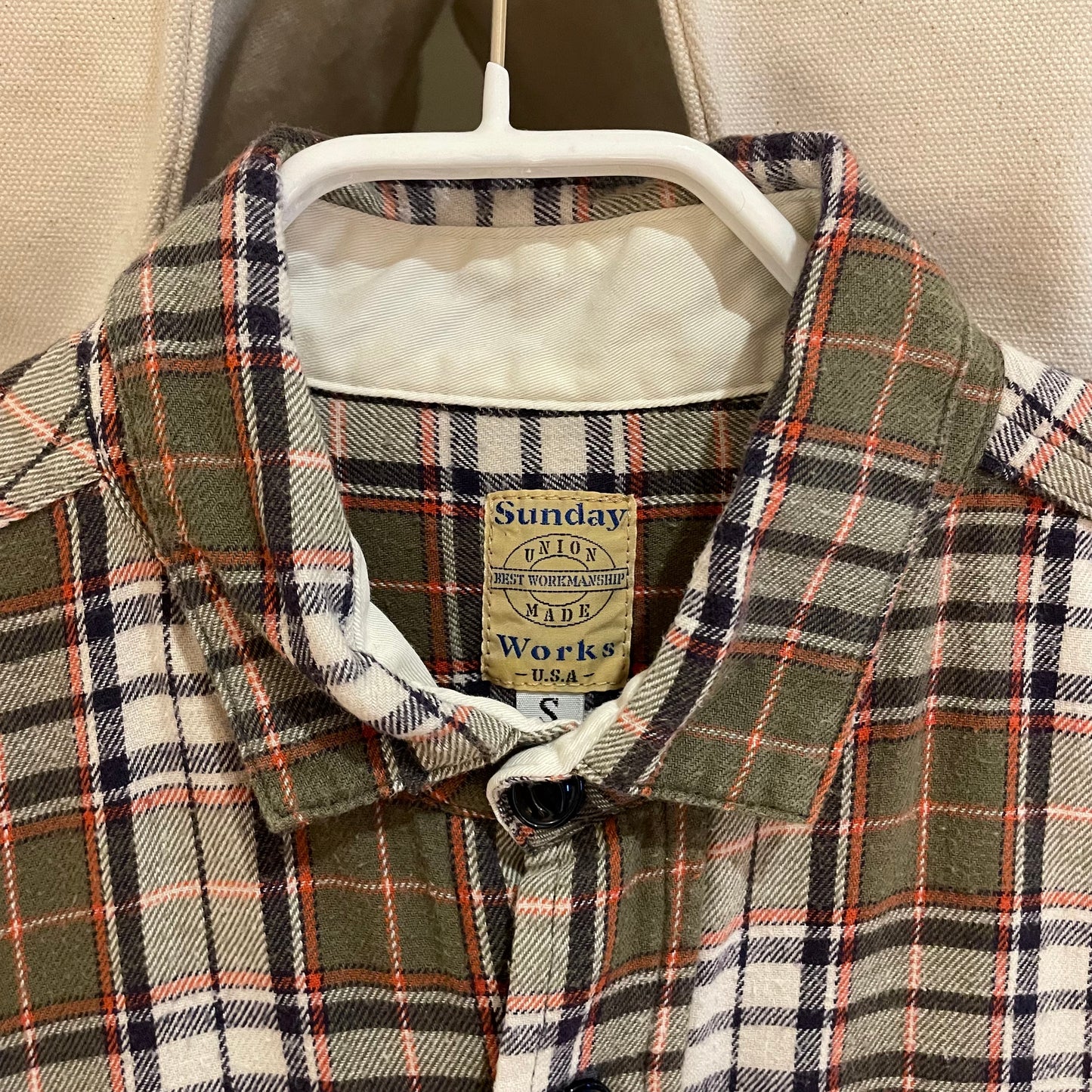 Green Red Plaid Flannel Shirt