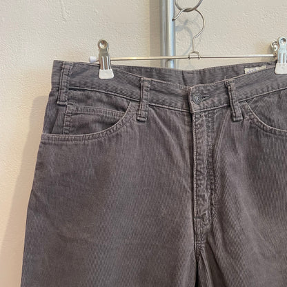 Corduroy Shorts Charcoal Faded