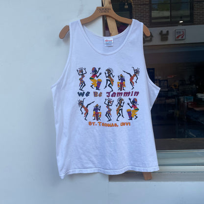 We Be Jammin St. Thomas USVI All-Over Caribbean Souvenir Tank Top