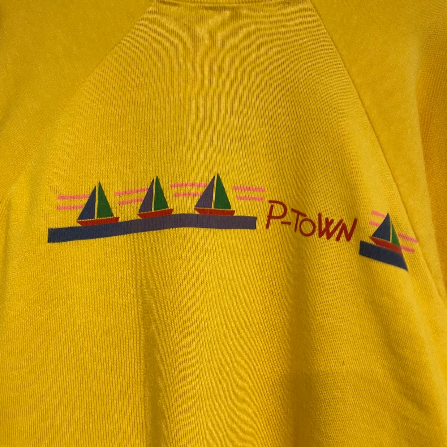 P-TOWN Printed Sweatshirt Yellow