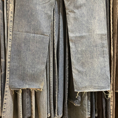 Ring Spun Jeans Mid Wash Blue Cut Off Ideal Zip