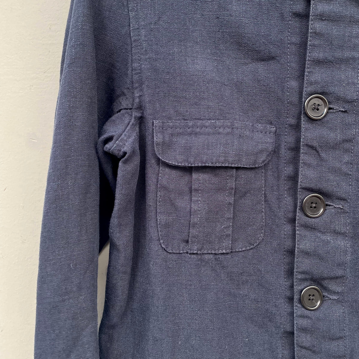 Linen Coverall Navy