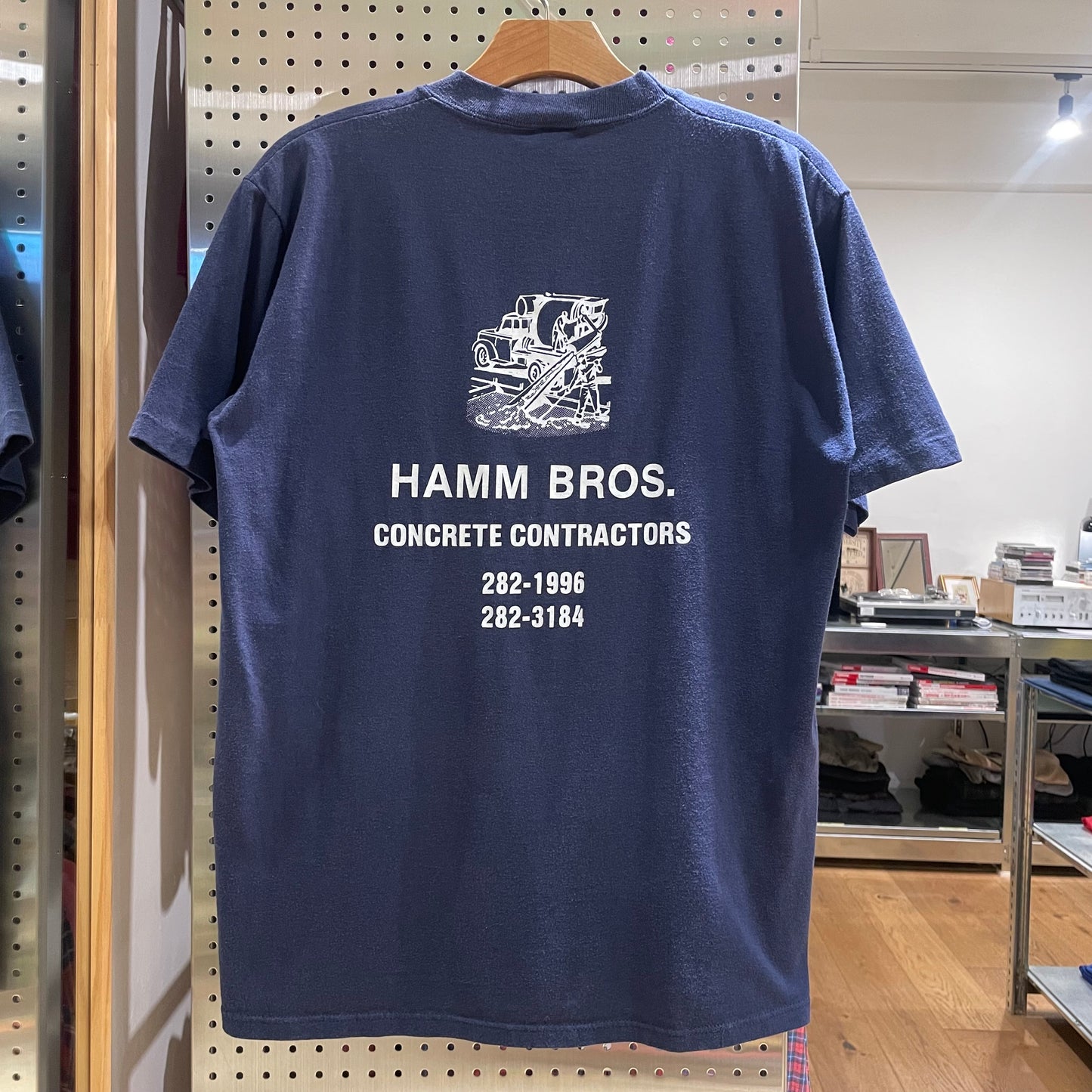 Hamm Bros Concrete T-Shirt Navy