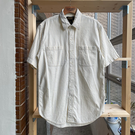 Stripe Short Sleeve Shirt Ivory