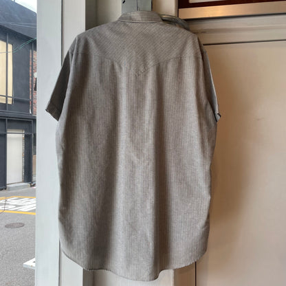 Stripe Short Sleeve Shirt Gray