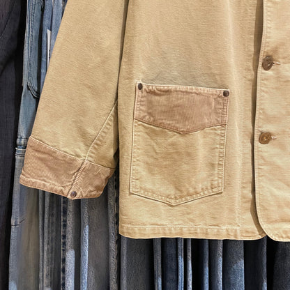 Washed Coverall Jacket/Coat Khaki