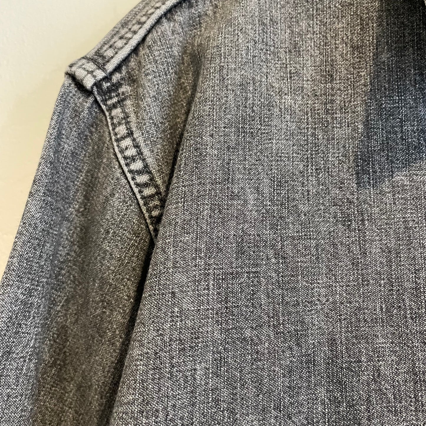 Talon Zip Denim Pullover Faded Blue