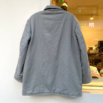 Bleached Quilting Euro Work Jacket Light Grey