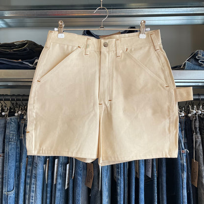 Painter Shorts White Cotton Deadstock