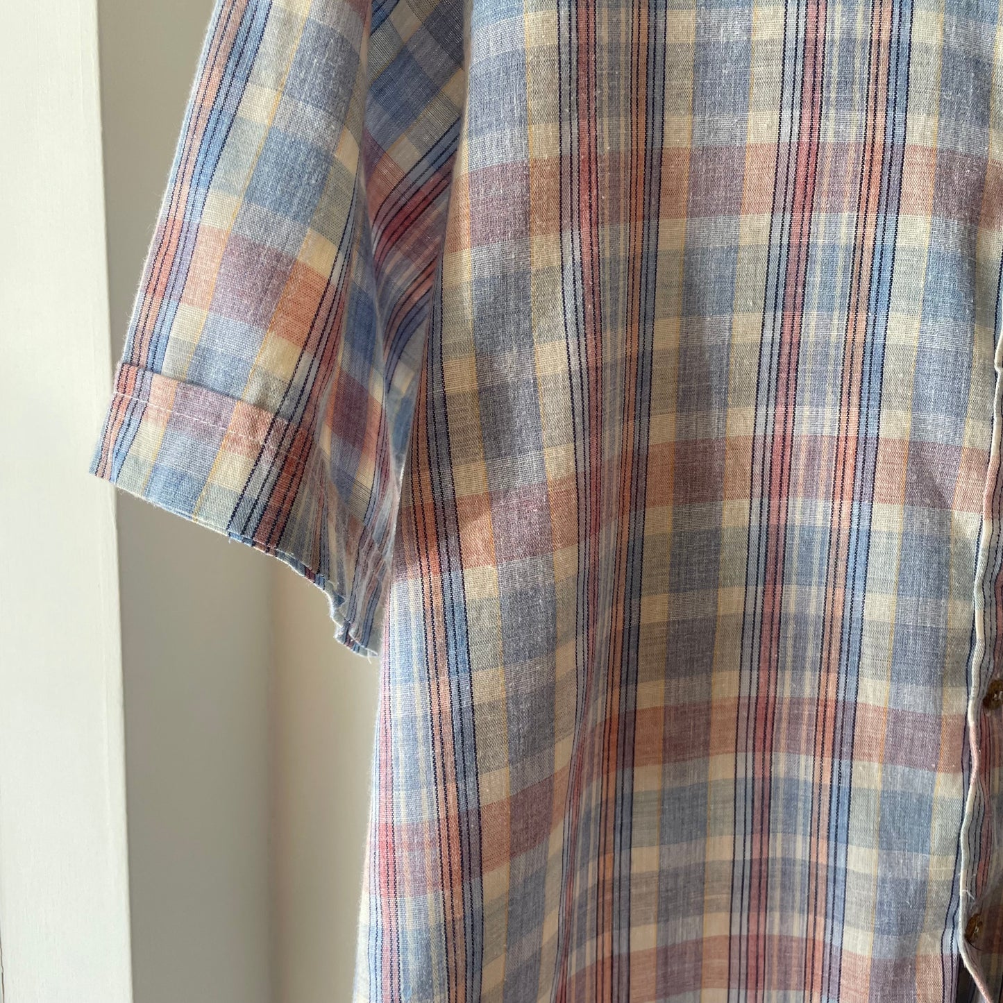 Plaid Check Shirt Blue