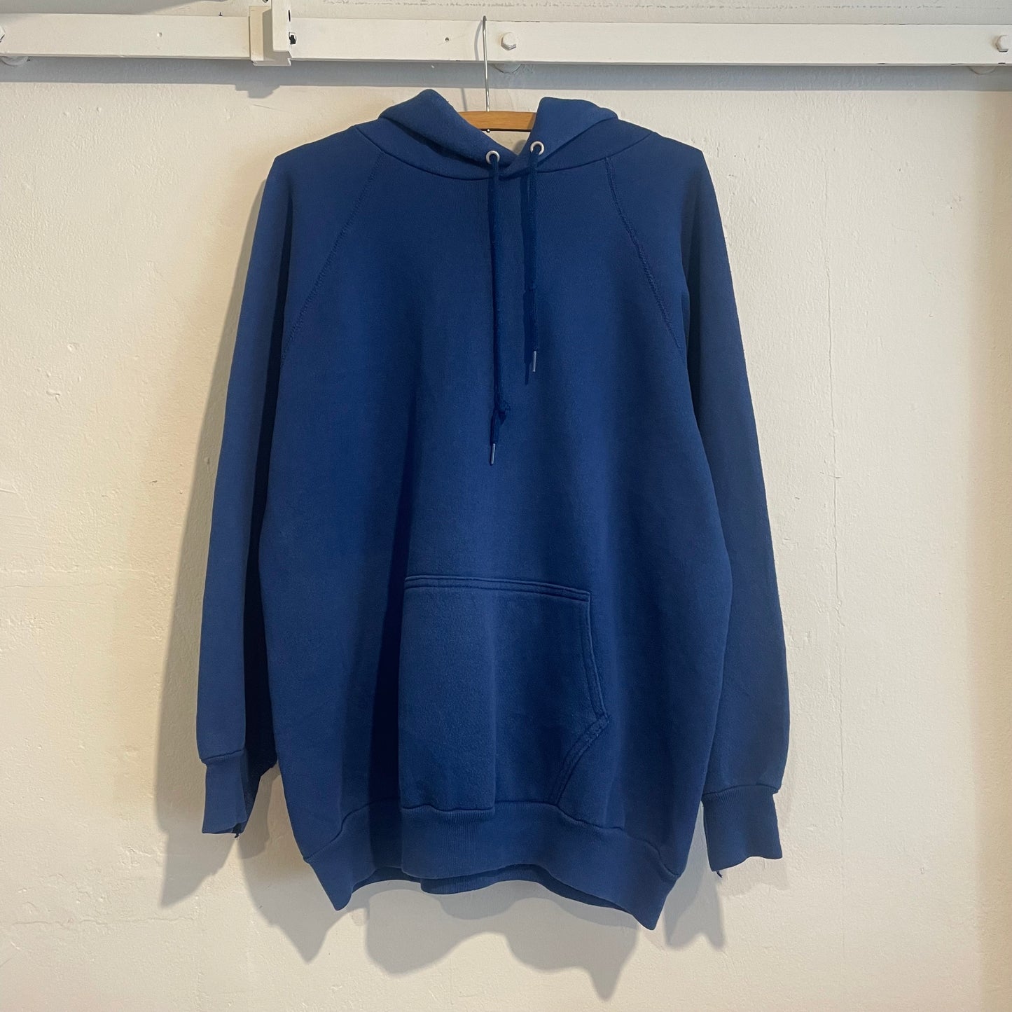 Raglan Blank Hoodie Blue