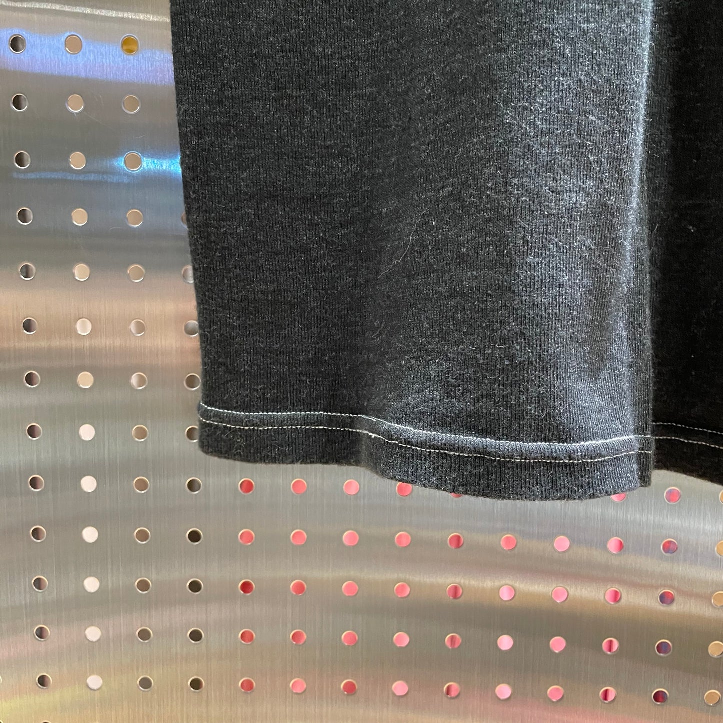 Dyed German Military U-Neck L/S T-Shirt Black