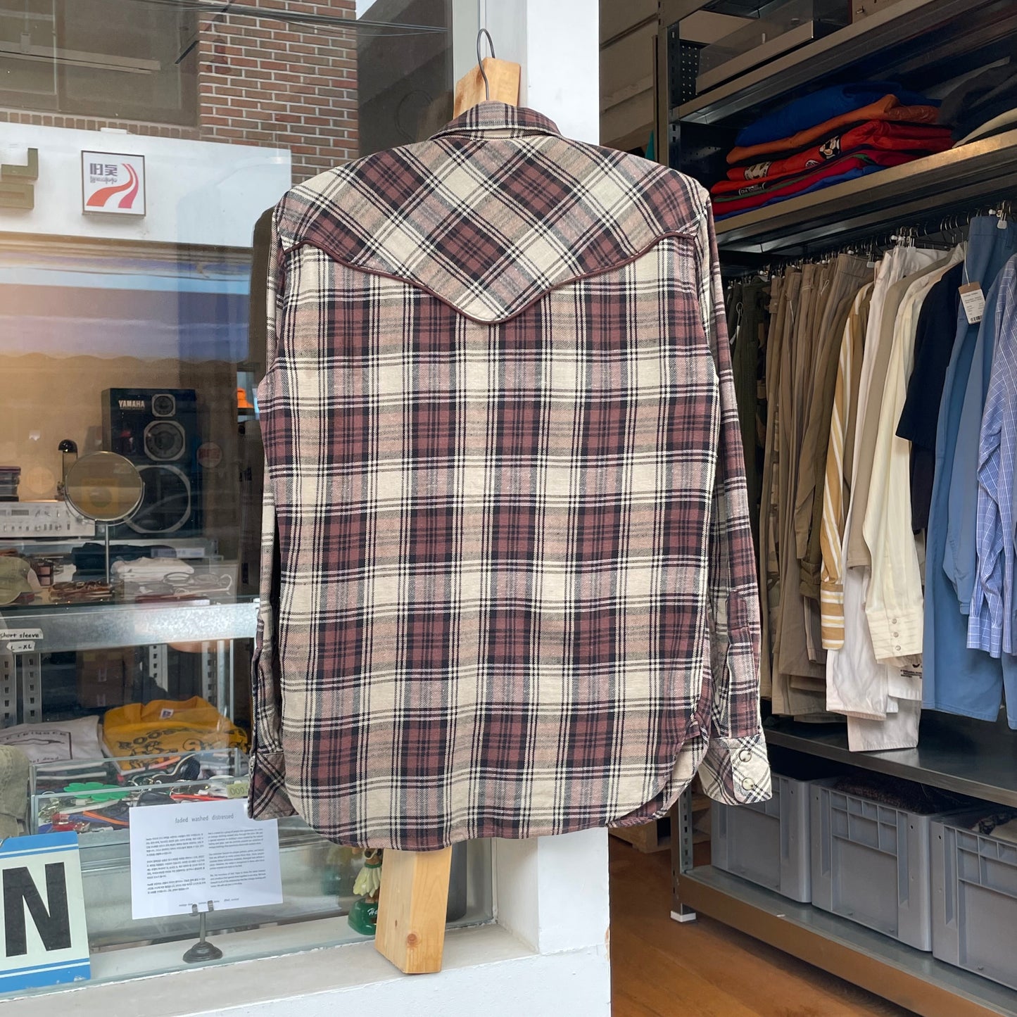 Check Flannel Shirt Brown