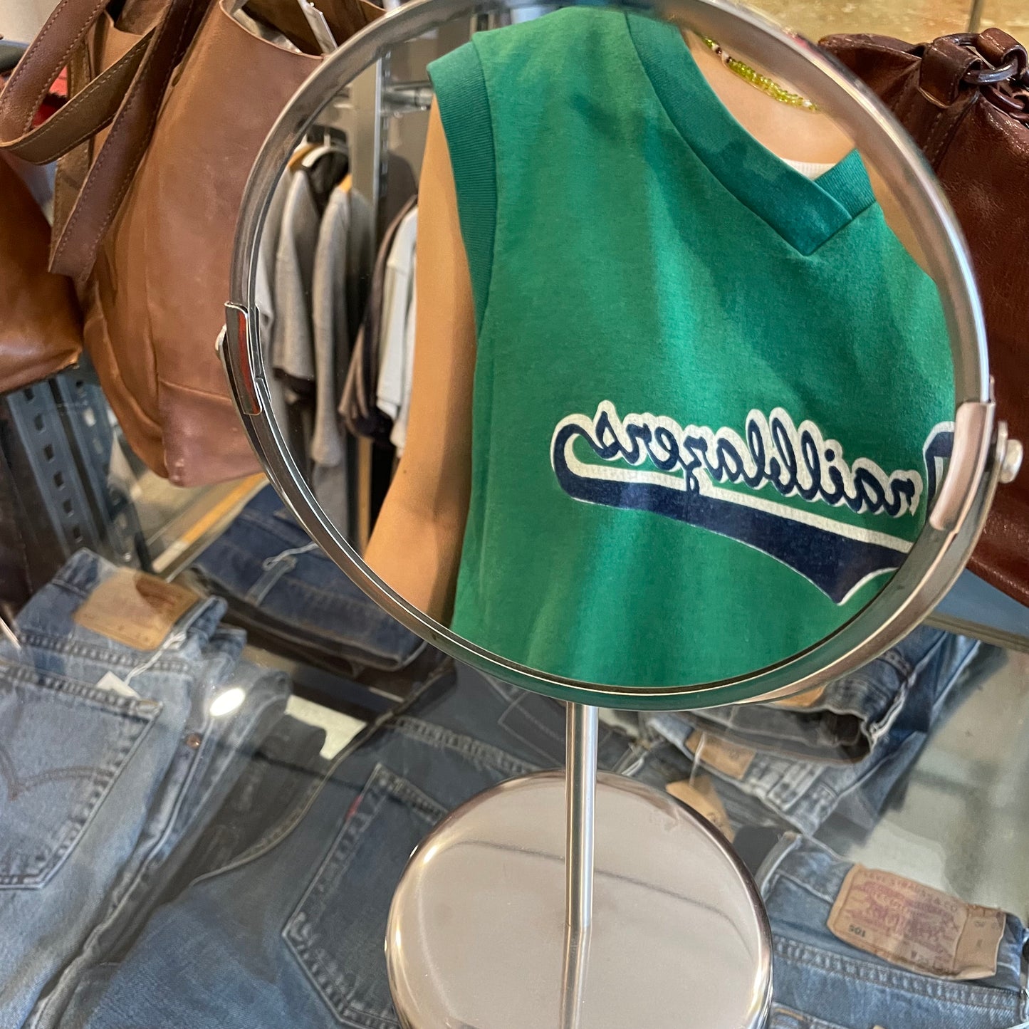 Trailblazers Navy Script Athletic Tee