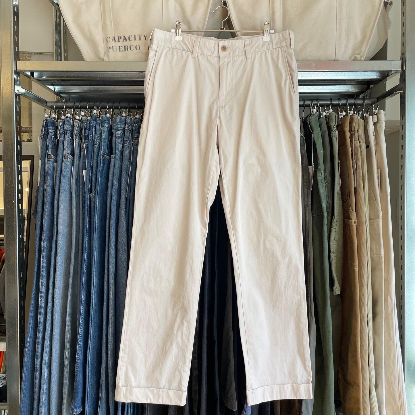 M3 Pants Straight Fit Light Cotton Beige