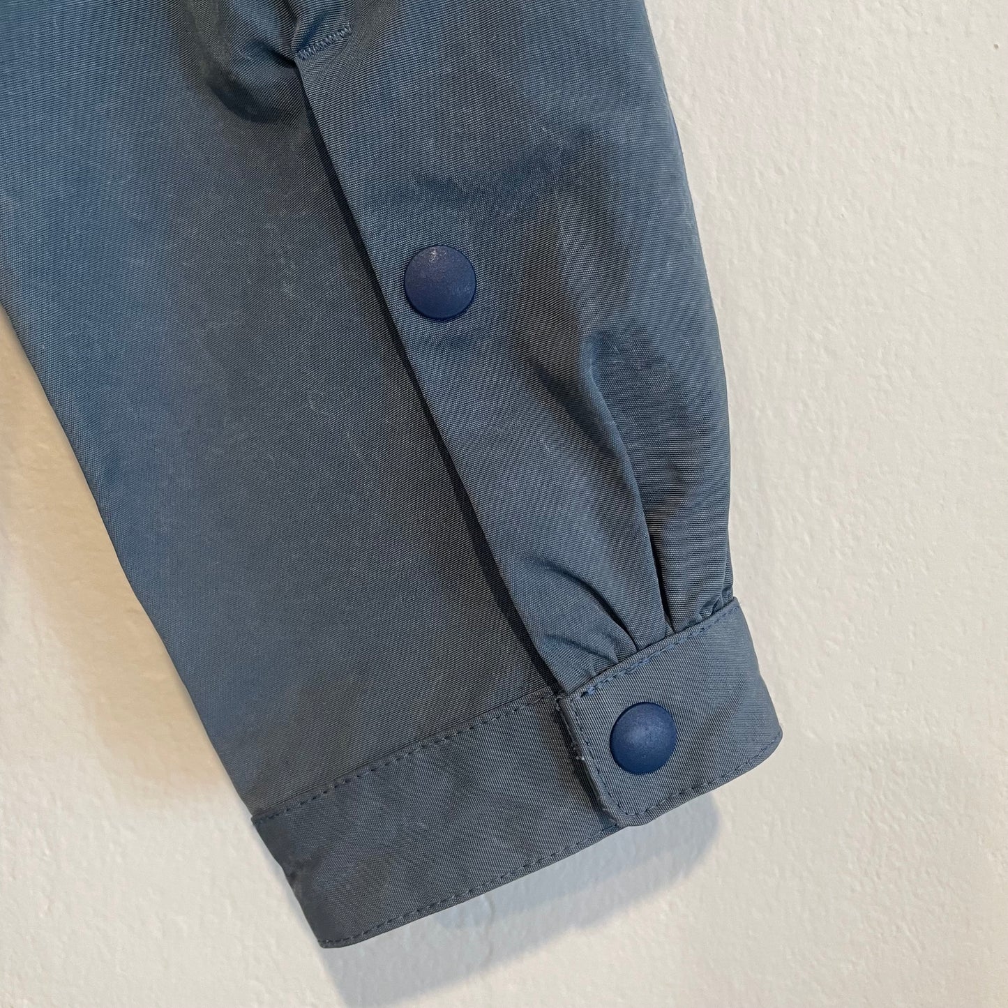 Hooded Windbreaker Blue/Cream Waldes Zip