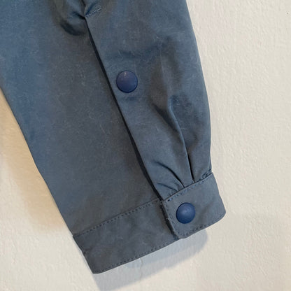 Hooded Windbreaker Blue/Cream Waldes Zip