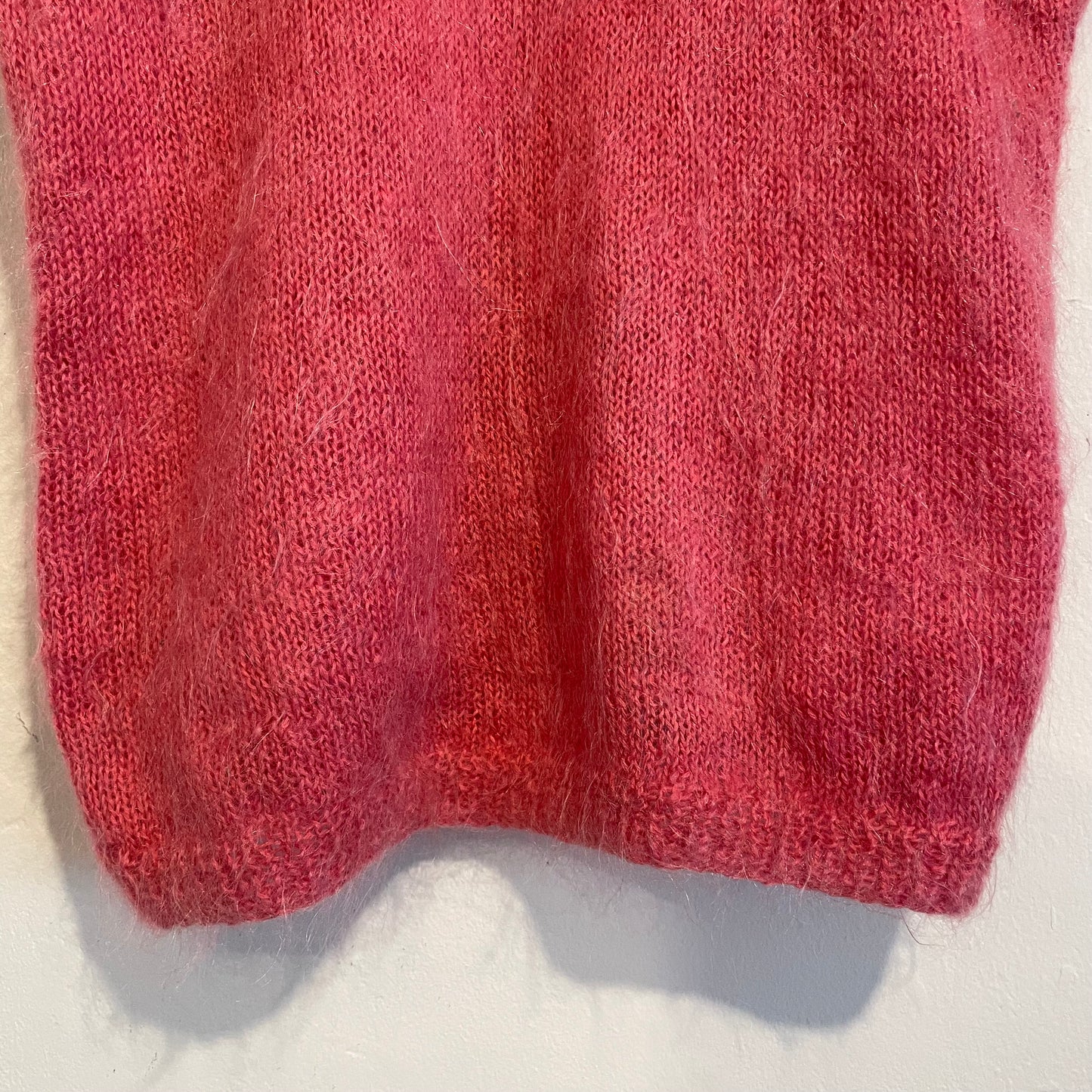 Fuzzy Knit Vest Pink