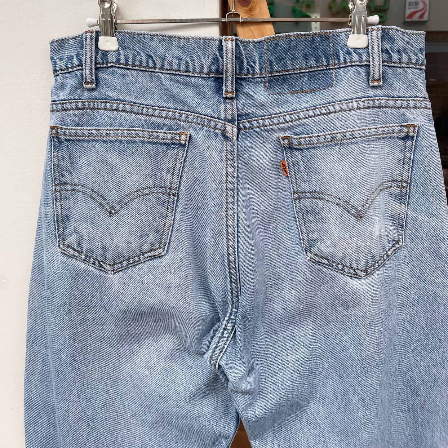 Faded Denim Straight Blue