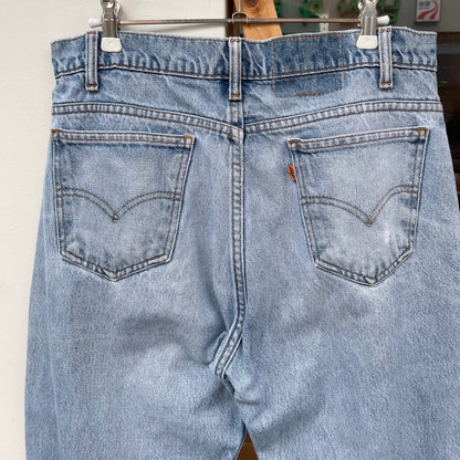 Faded Denim Straight Blue