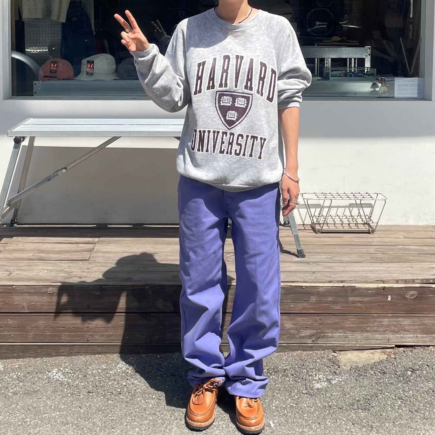 USMC Printed Sweatshirt Gray