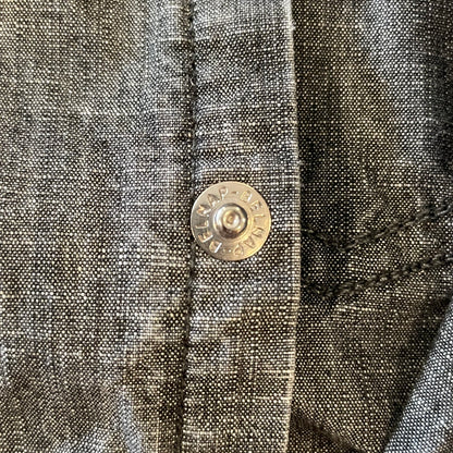 Black Denim Western Shirt Washed