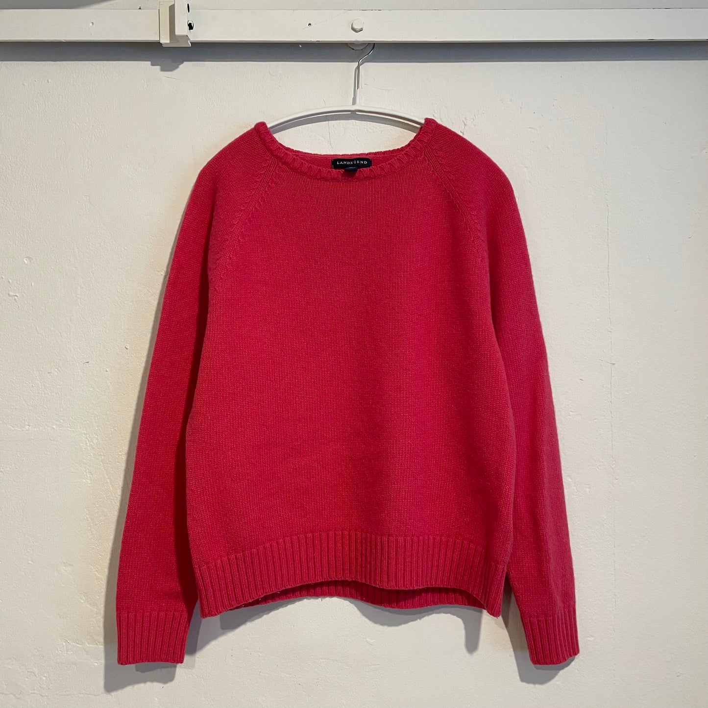 Cashmere Blend Knit Sweater Pink