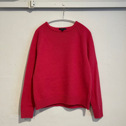 Cashmere Blend Knit Sweater Pink