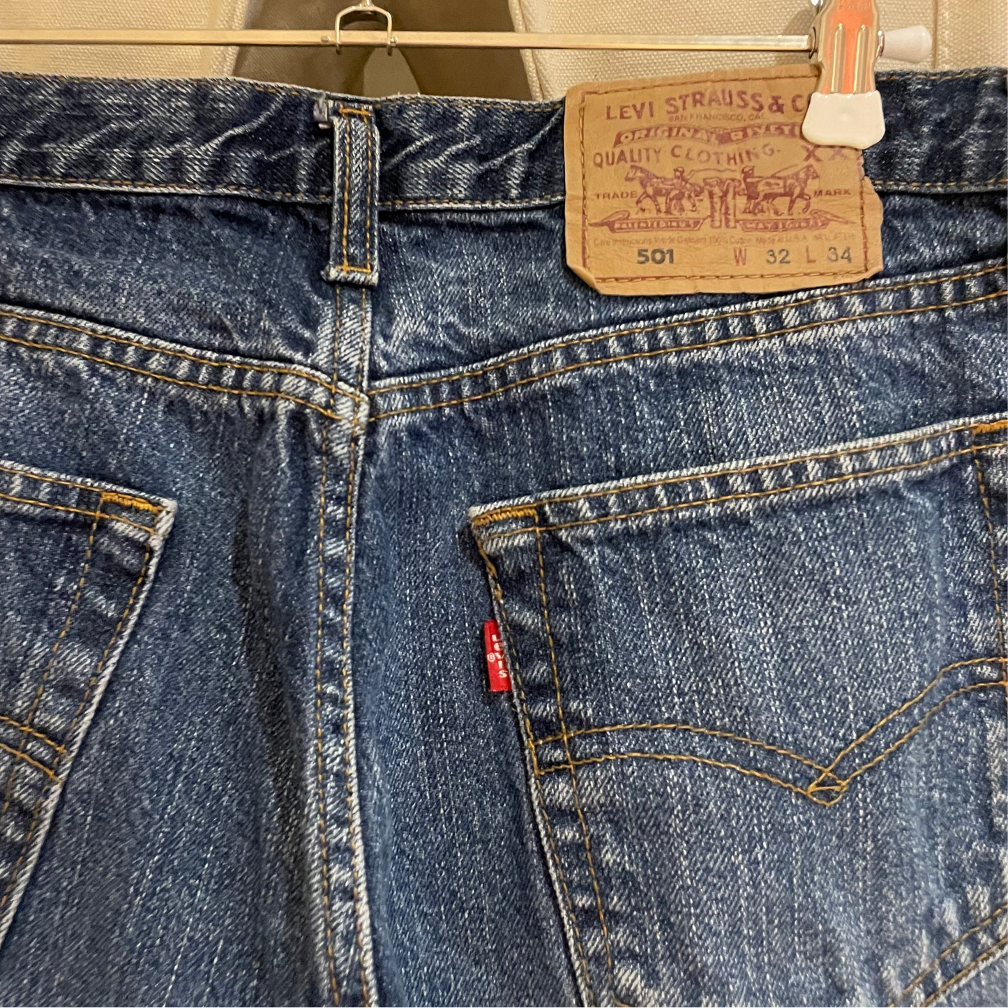 501 Jeans Regular Straight Dark Wash Indigo