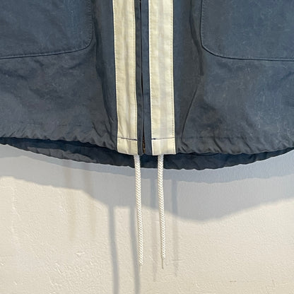 Hooded Windbreaker Blue/Cream Waldes Zip