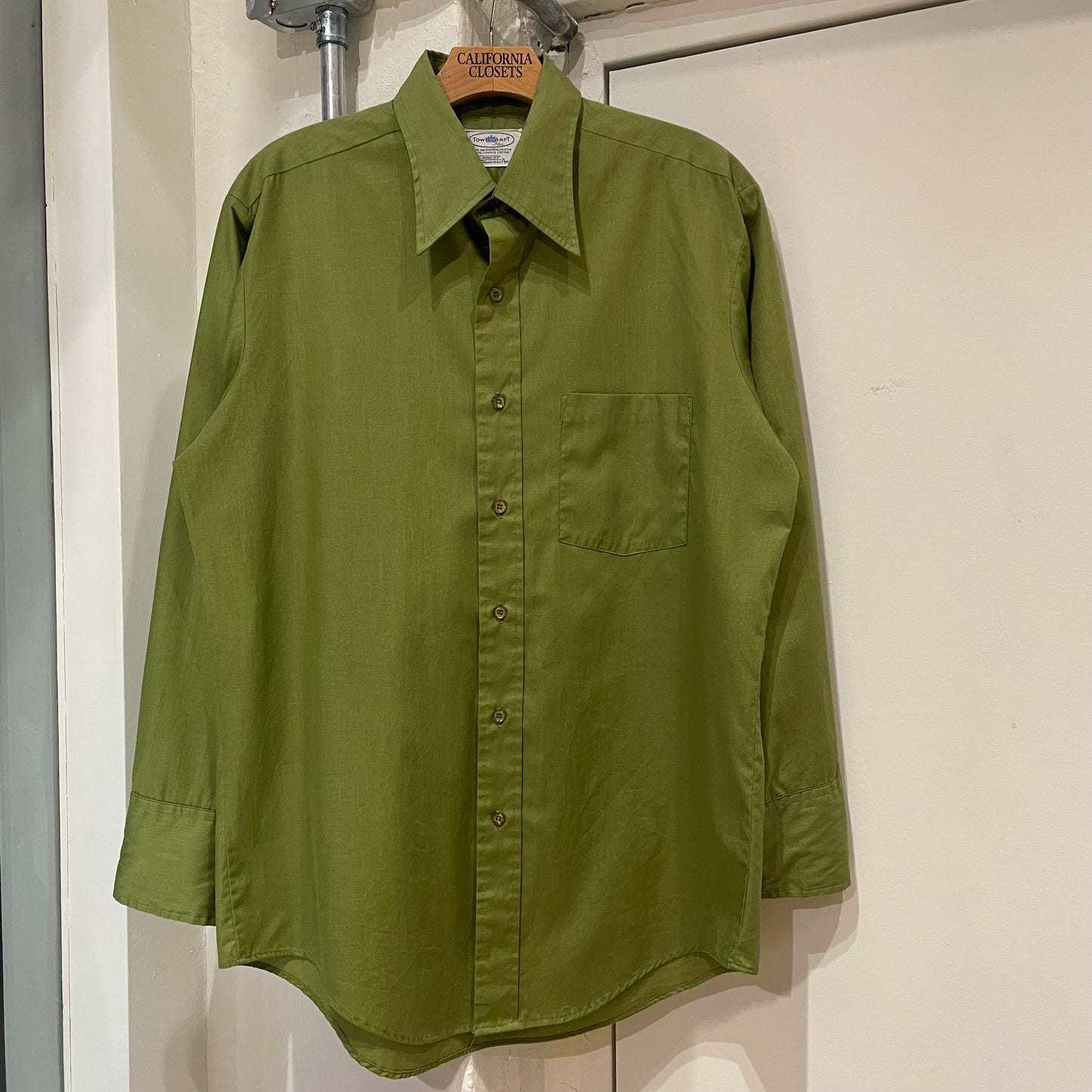 Dacron / Cotton Long Sleeve Shirt Green