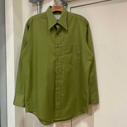 Dacron / Cotton Long Sleeve Shirt Green