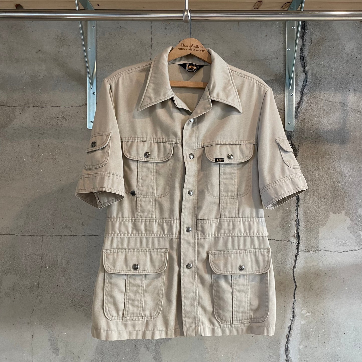 Western Shirt Jacket Beige