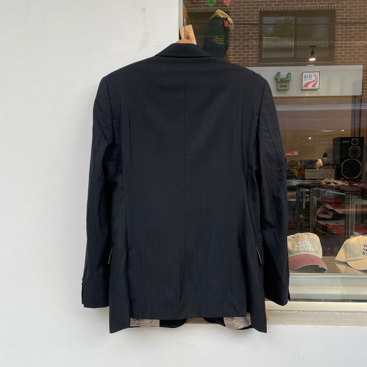 Stripe Blazer Black